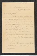 Nachlass Franz Steindachner, Brief von A. B. Meyer an Franz Steindachner (26.11.1877), Inv.Nr. 337.19, Seite 1